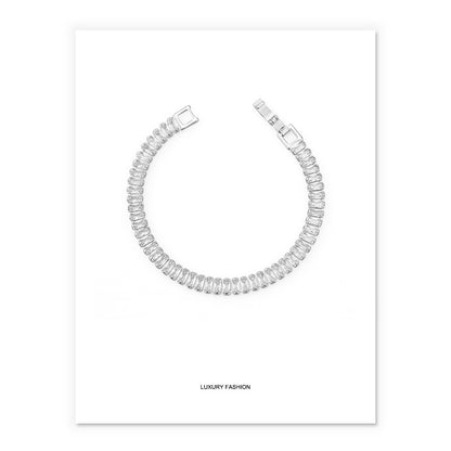 Jewel Hut Classic Zirconia Tennis Bracelet