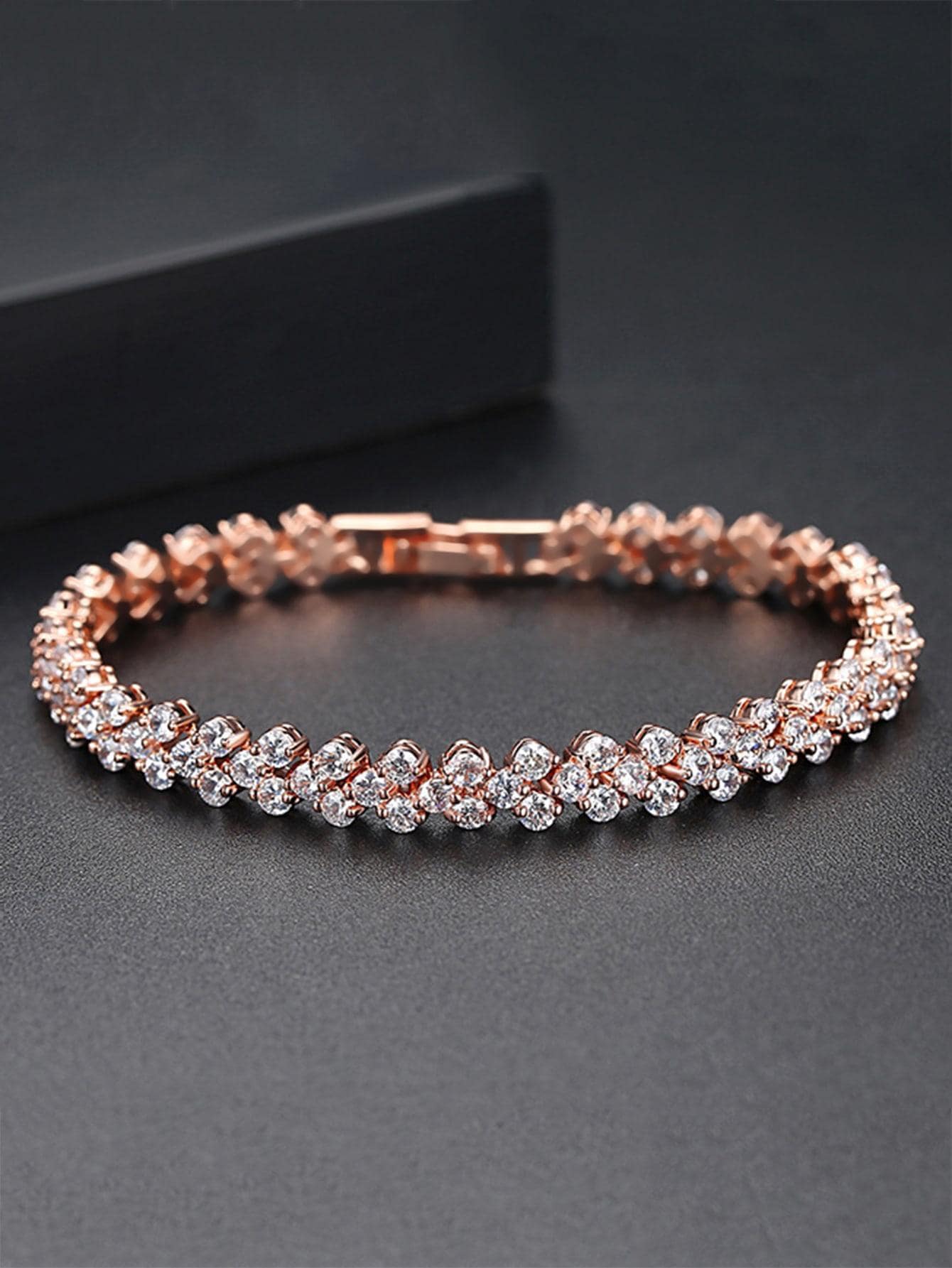 Jewel Hut Cubic Zirconia Decor Bracelet