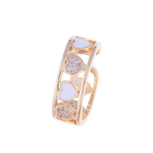 Jewel Hut Adjustable Heart Cut-Out Ring